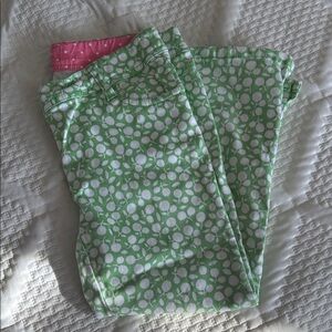 Mini Boden (kids size 10) green and pink pants